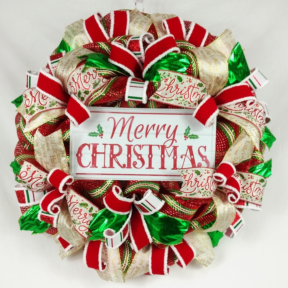 SOLD🎀Merry Christmas Wreath